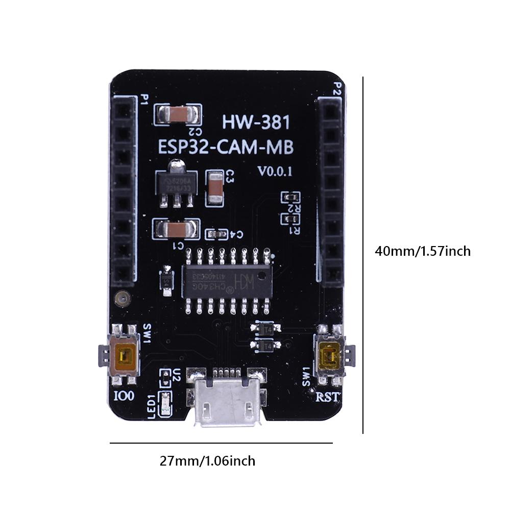 1-30PCS ESP32-CAM WiFi Bluetooth Camera Module Programming Development Board CH340 Serial To USB Backplane TTL Downloader Module