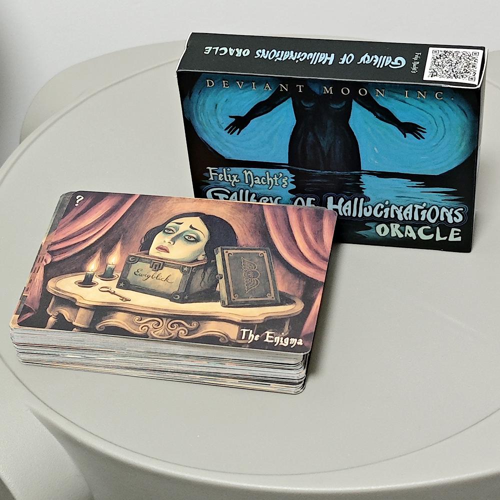 52 Enigmatic Cards Felix Nacht's Gallery of Hallucinations Oracle 10.5*7.5cm