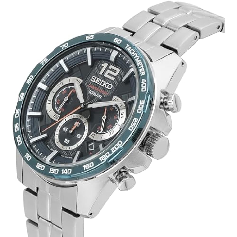 [Seiko] Seiko Watch Analogue Quartz Navy Dial SSB345P1 Chronograph Analog Quartz Dark Blue Dial M...