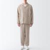 MUJI Hemp Shirt Jacket ACK31A3S Sand Beige Men's Size L