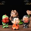 Three Kingdoms Figures Figurines Cartoon Ceramic Handicraft Home Decoration Ornament Character Statue Model Desk Gift Souvenir