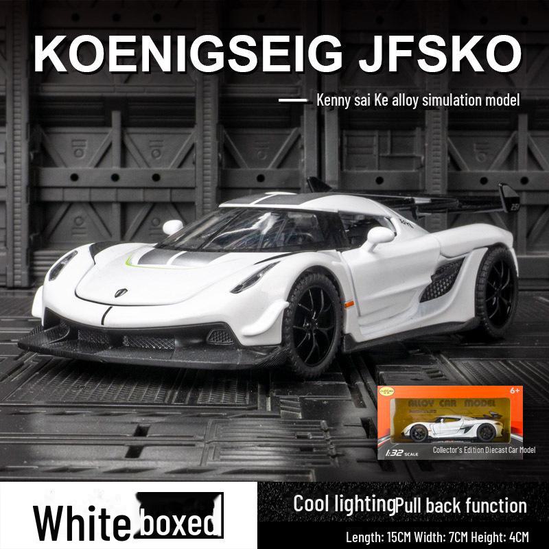 Zhongyuanxing 21019 Alloy Supercar Model: Pull-Back Toy with Sound, Light, and Metal Doors for Kids.