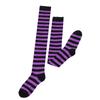 Regenbogen Oberschenkelhohe Socken Bunte Streifen Über das Knie Socken Strumpfwaren Halloween Cosplay Kostüm Zubehör Damen Herren Kind