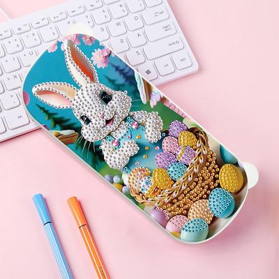 Diamond Painting Storage Box Easter Wooden Jewelry Case Diamond Art Organizer Box DIY Sundries Organizer Case for Home Decor
