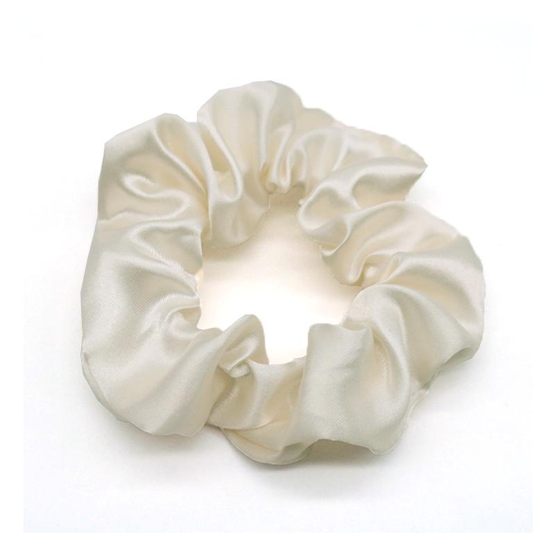 Vintage French Satin Silk Hair Tie - Retro Versatile Accessory