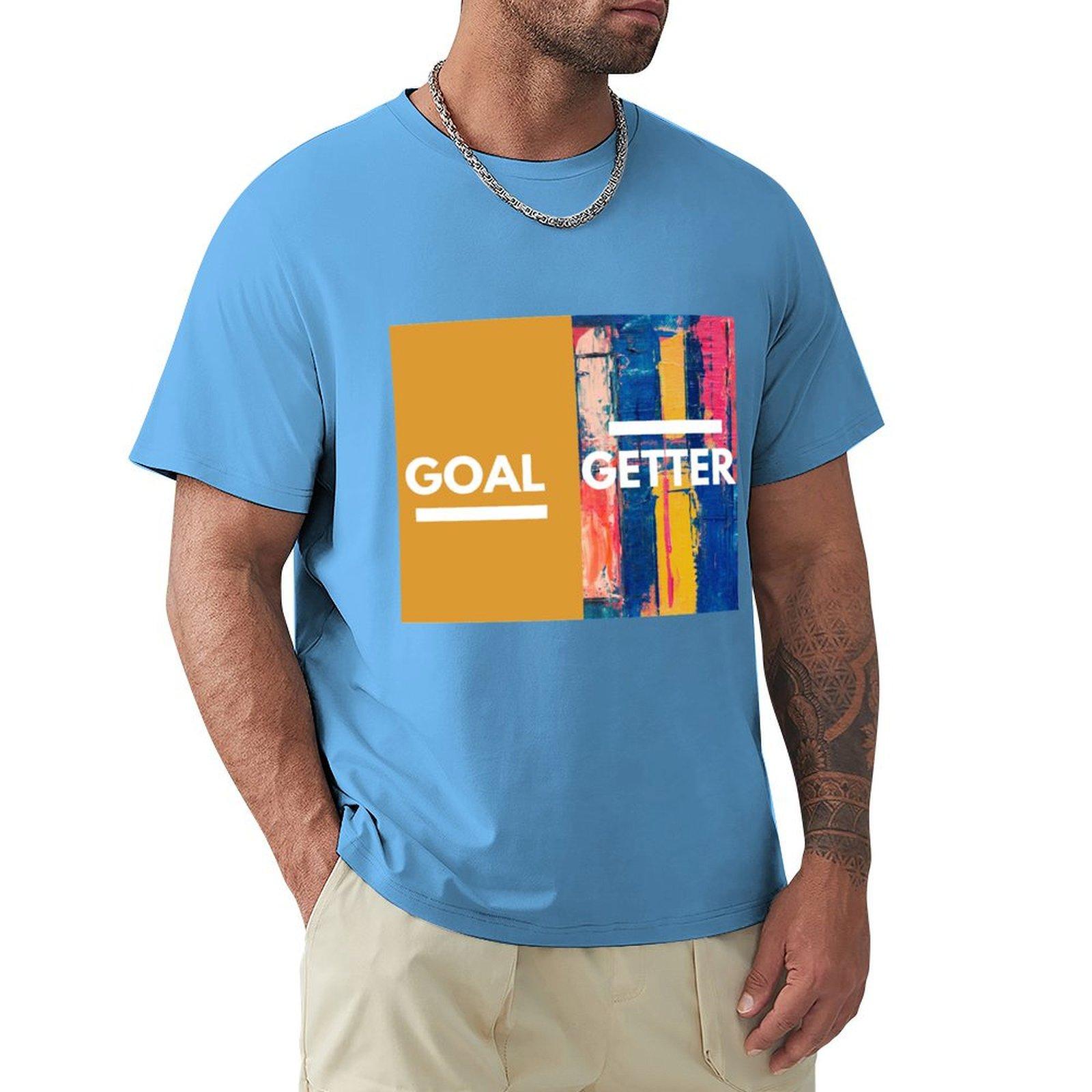 Goal Getter T-Shirt rapper graphic tees anime oversized t shirt vintage anime shirt black t shirts for men S
