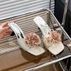 2025 new summer fashion sandals sandals French high heel flower slippers women's shoes summer wear