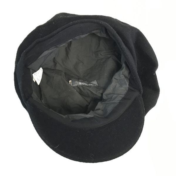 nivernois/Designer Casquette/Hunting Hat/L/Black/Made In Japan(USED)