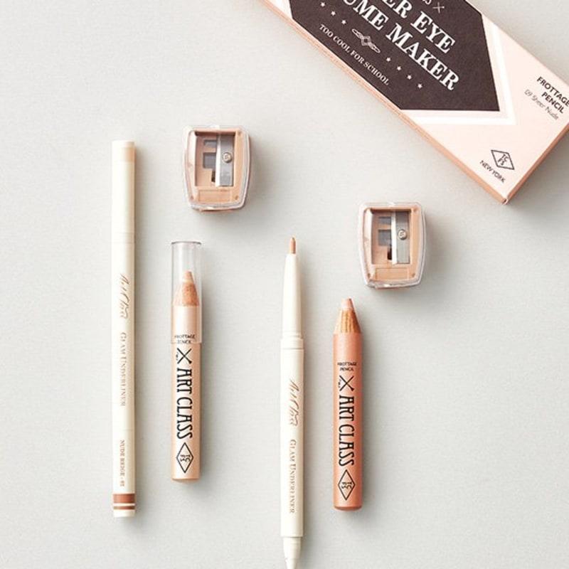 [Too Cool For School] Under Eye Volume Maker 2 Types (Choose 1, Frottage Pencil + Underliner + Sharpener)