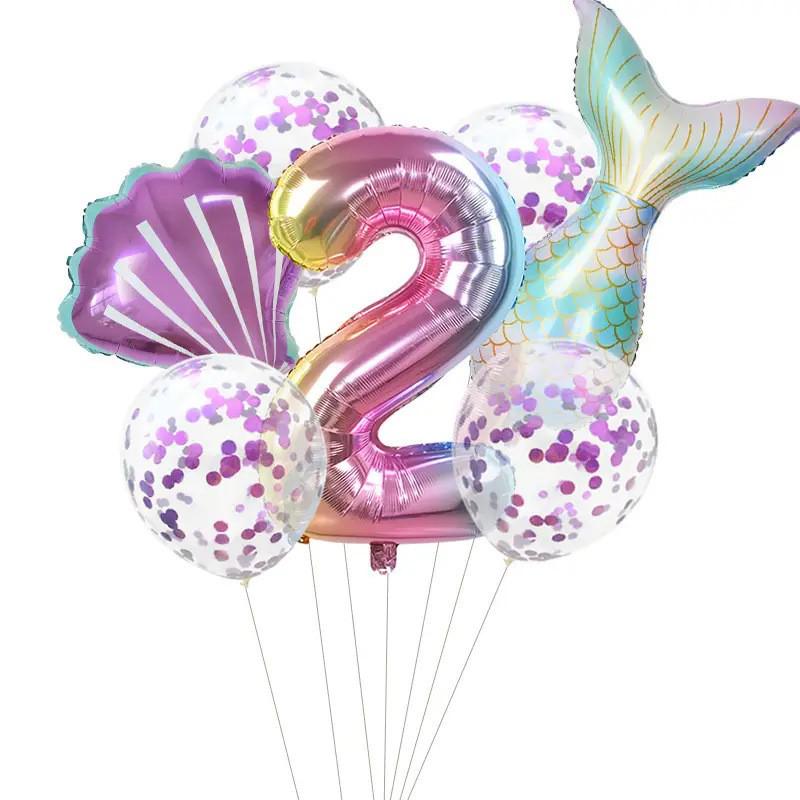 Mermaid Ocean Theme Balloon Garland Set for Birthdays and Weddings