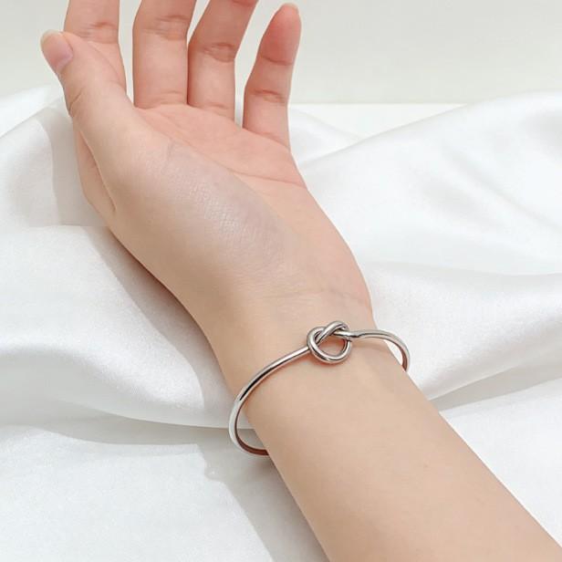 Minimalist Style Love Knot Open Bracelet Personalized Bracelet Bracelet Men And Women Versatile Knot