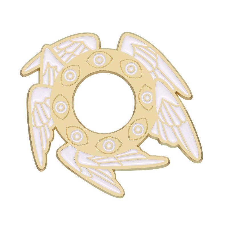 

Creative Cartoon Eyes Alloy Brooch For Clothing And Bags Unique Decorative Badge 2023 Winter Collection XZ9292