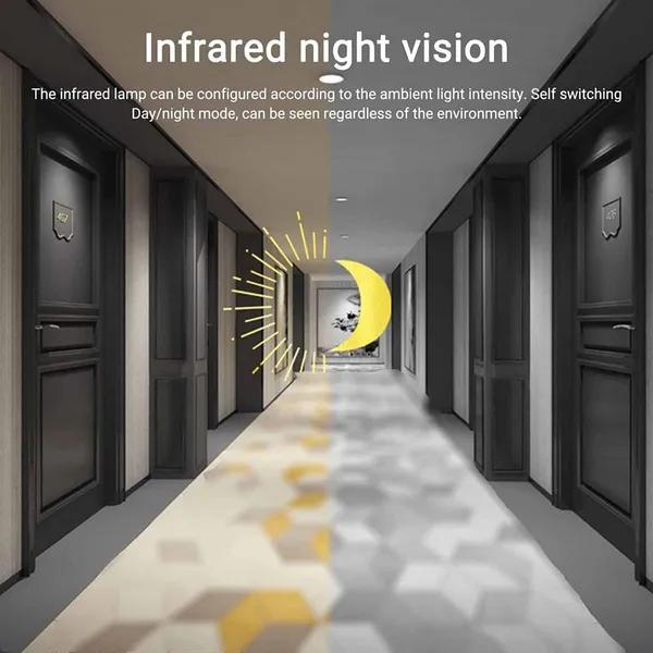 Türklingel, intelligente drahtlose Fernbedienung, Video-Türklingel, intelligente visuelle Türklingel-Kamera, kabellos – Heim-HD-Nachtsicht, WiFi, Sicherheitstür, Türklingel-Unterstützung