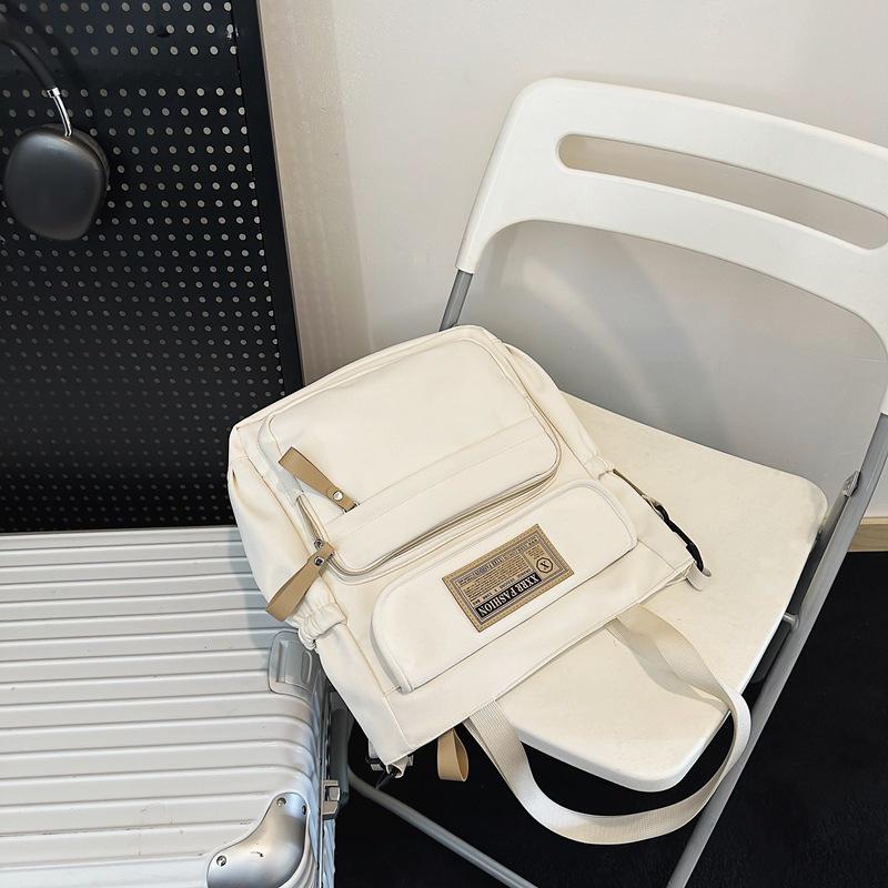 Unisex Large Capacity Messenger Bag - Korean & Japanese Style Student Commuter Shoulder Bag