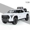 1:24 Toyatas Tundra Alloy Car Model Metal Diecast Toy Vehicle Pull Back Sound And Light Simulation Cars Toys For Kid Boys Gift