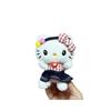 Heisei Series Collab: KT Plaid Skirt Cat Plush with Denim Pendant - Girly Birthday Gift