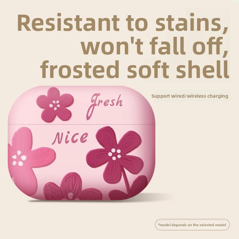 Applicable AirPods4 Protective Case Pro2 Apple 3rd Generation 4th Generation Earphone Case All-inclusive Wireless Bluetooth Earphone Case