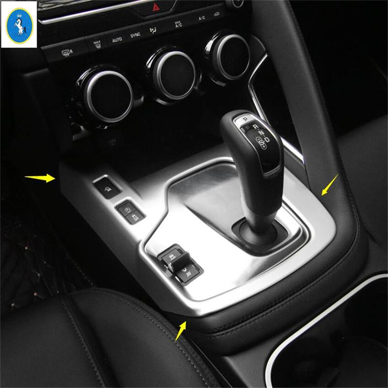 Glass Lift Button / Gear Shift Lights / Air Control Panel Cover Trim Fit For Jaguar E-pace E pace 2018 -  Matte Interior