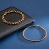 O-shaped Round Stainless Steel Bracelet Men and Women Punk Style Chain