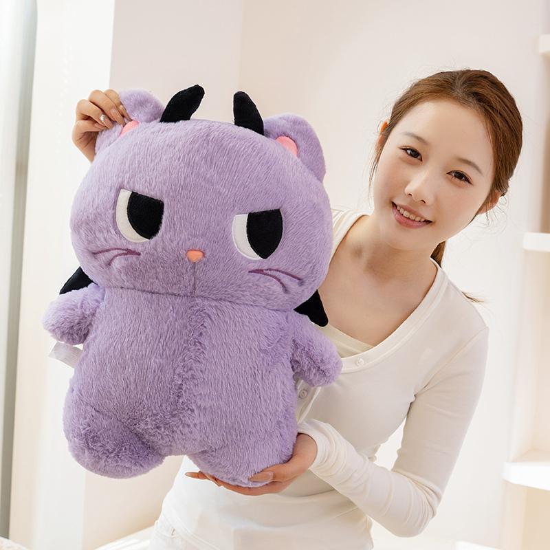 35/45cm Angel Demon Little Monster Plush Toy Couple Doll Cute Kitten With Wings Soft Stuffed Animal Doll Romantic Gift