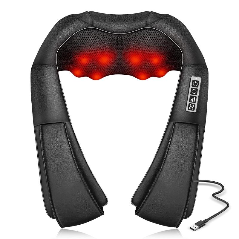 Multi-Functional Cervical Vertebra and Shoulder Massager with Heat Compression