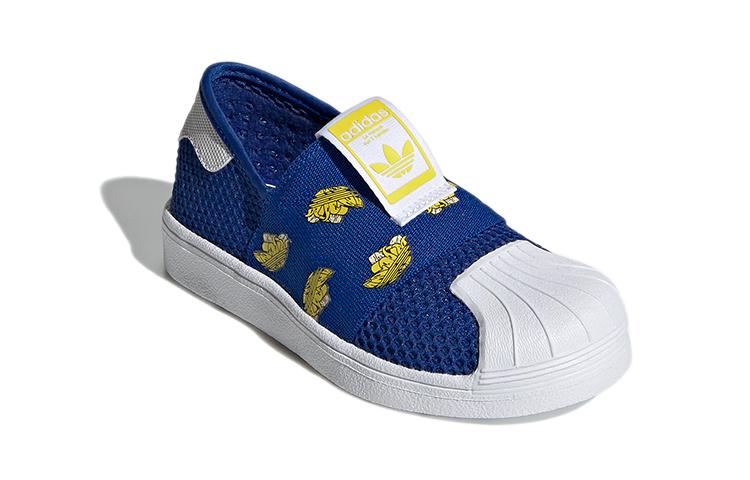 adidas Originals SUPERSTAR 360 Smr 360 C Abrasion Resistant Low Top Skateboard Shoes Blue Children Aged 3 7 Years Old FY9833