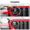 Car Headlight Bezel Decoration Sticker Cover for Jeep Wrangler  Wrangler JL For JT Gladiator 2024 Up Car Interior Accessories
