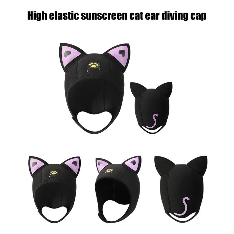 3mm Neoprene Wetsuit Hood Hat Diving Hat for Snorkeling Swimming