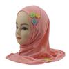 Easy To Wear Girls Instant Hijab Scarf Muslim Hijabs Handmade Flower Amira Lovely Flower Headscarf Turban for 2-6 Years Kids