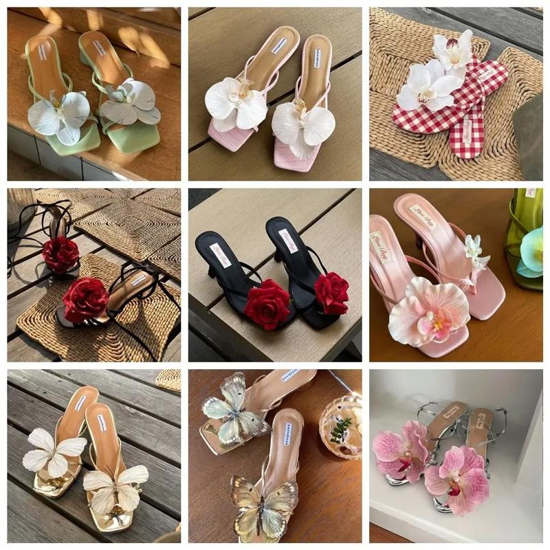 1 Pair Butterfly Shape Shoes Charms Sandals Decor Bohemian Shoe Accessories DIY Shoe Clip Elegant Orchid Flower Colorful