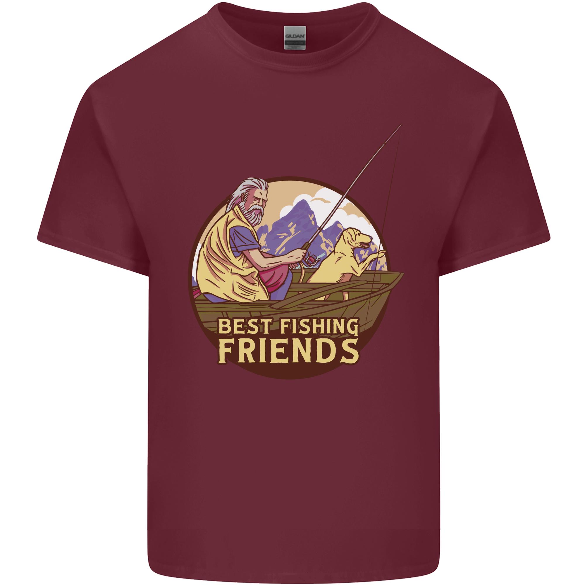 Fishing Dog FisherUnisexs Best Friend Unisexs Light Cotton TShirt S