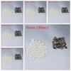 30/50pcs Hat Bag Crafts Garment Decoration Half Round Cloth Button Scrapbooking Pearl Rivets