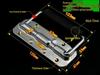 304 Stainless Steel Spring Loaded Folding Handle for Wooden Toolbox
