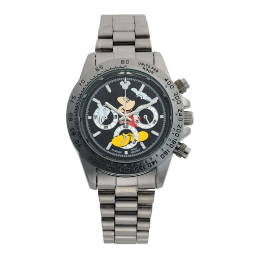 

ANOTHER HEAVEN Disney Mickey Mouse Watch, Vintage Reproduction Model, Daytona (Full-Black)