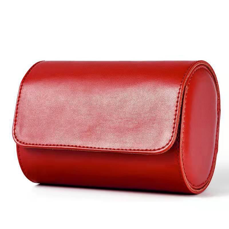 New Pu Leather Watch Jewelry Box Color Portable Business Watch Bag Storage Bag Spot Wholesale