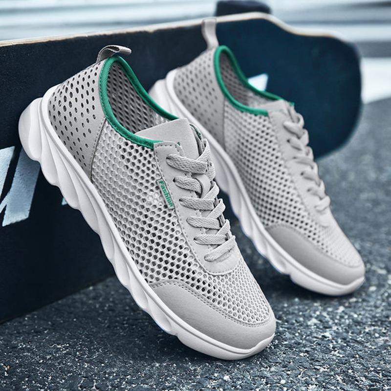 Breathable Men's Sneakers Fashion Running Casual Shoes for Men Jogging Trainers Platform Lace Up Male Sneaker Zapatos De Hombre Plus Size 38-47