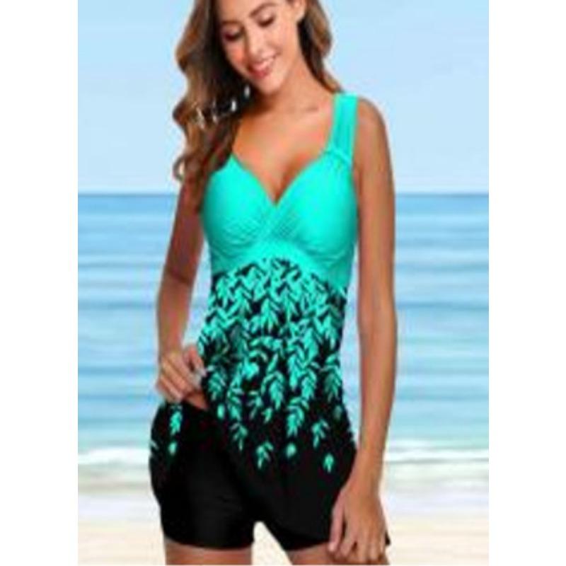 New one-piece women s swimsuit skirt tankini S