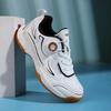 Children's professional badminton shoes rotating buckle boys breathable tennis shoes girls non-slip lightweight sports shoes