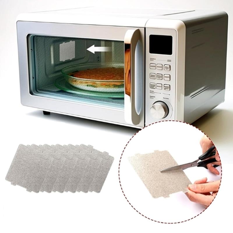 Set of 6 Premium Mica Insulation Plates Cuttable Muscovite Sheet Suitable for Microwave Ovens with 800℃ Heat Resistance