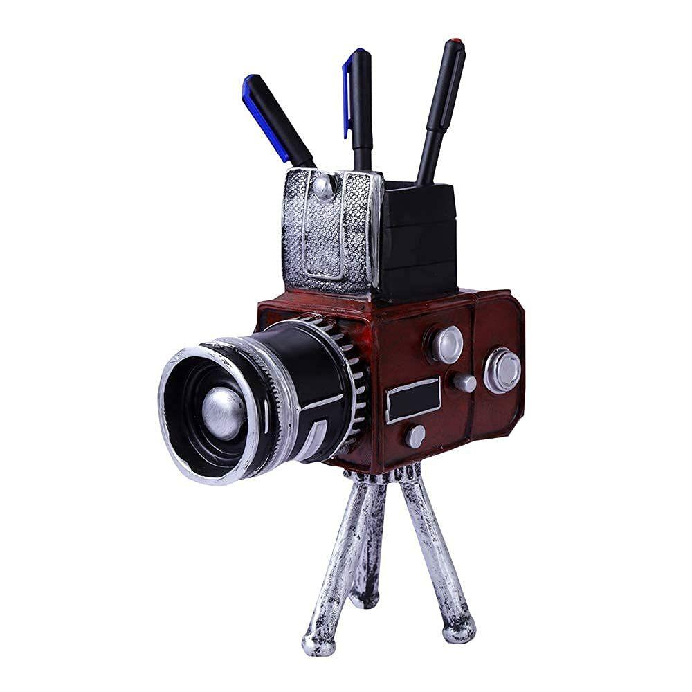 Home Decor Showpiece for Home & Office Decor Set of 1| Decorative Accent for Living Room Bedroom| Resin Tripod Camera Tabletop