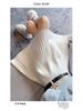 Women's Petite High Waist Knitted A-line Pleated Umbrella Skirt for Autumn and Winter
