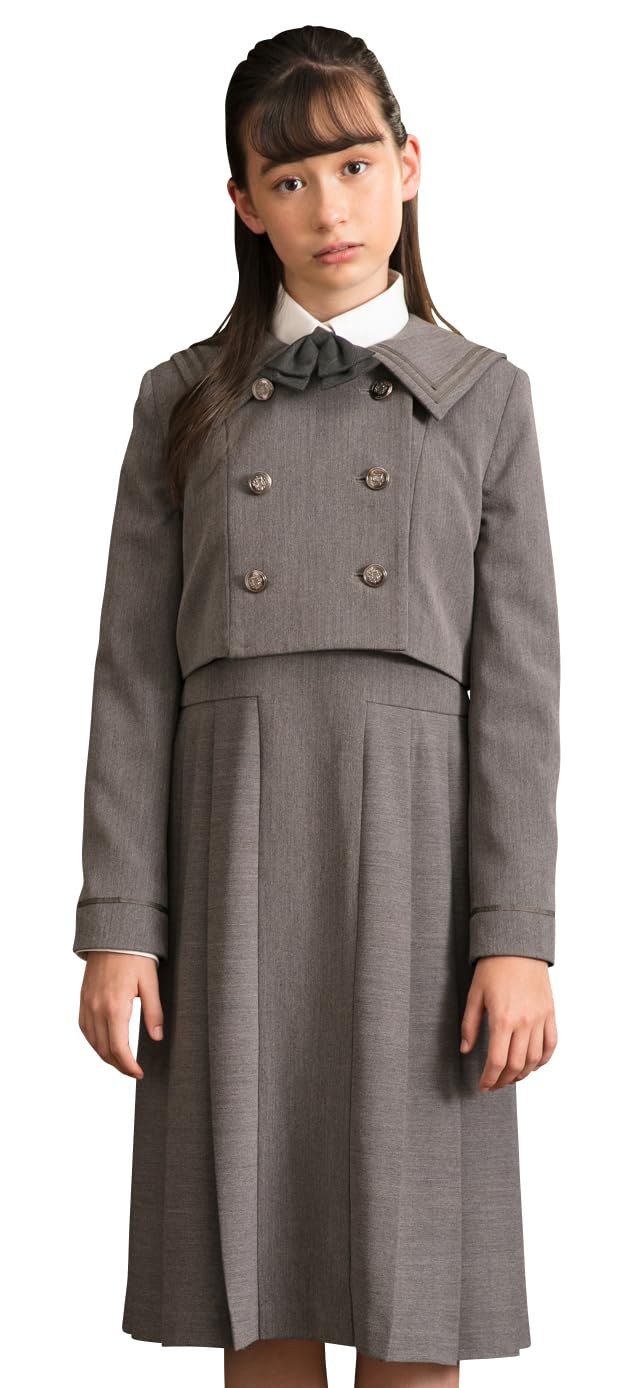 

Graduation Ceremony Elementary School Girls Suit Clothes Formal set of dress jacket Rachel 160cm [Arisana] Children s (3-piece + + ribbon) серый