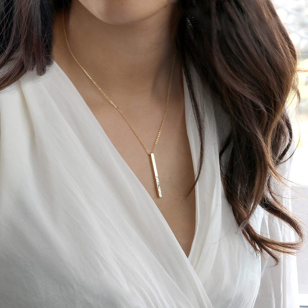 Personalized Pendant Necklace Coordinate Jewelry Christmas Present Gifts Roman Numeral Graduation Women Pendant Necklace Engraved NecklacesTrendy