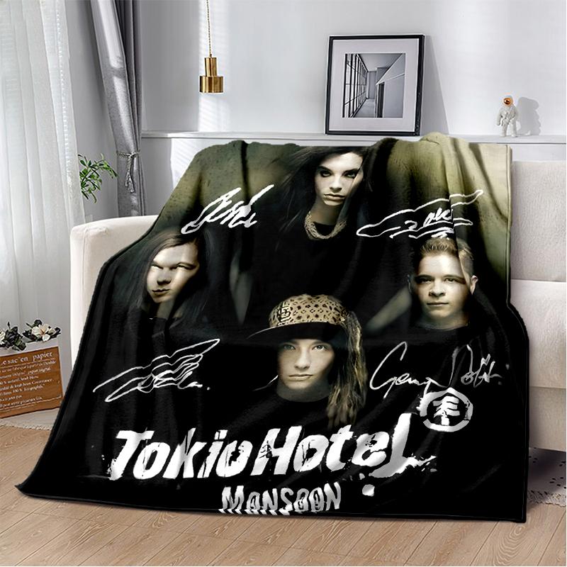 29 Styl Nový Tokio Hotel Rocková Kapela Tom Bill Kaulitz Deku, Měkká Přehozová Deku pro Domov Ložnici Postel Pohovka Kryt Dětský Dárek Kryt