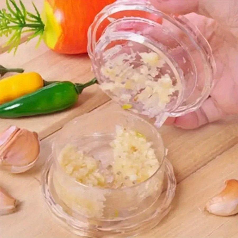 Manual Garlic Twist Crusher Box: Kitchen Helper for Crushing Garlic - No Electricity Required, Plastic Material