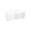 Dustproof Cosmetic Storage Rack Rotatable Desk Storage Box Semi-Circular Organizer  Bathroom