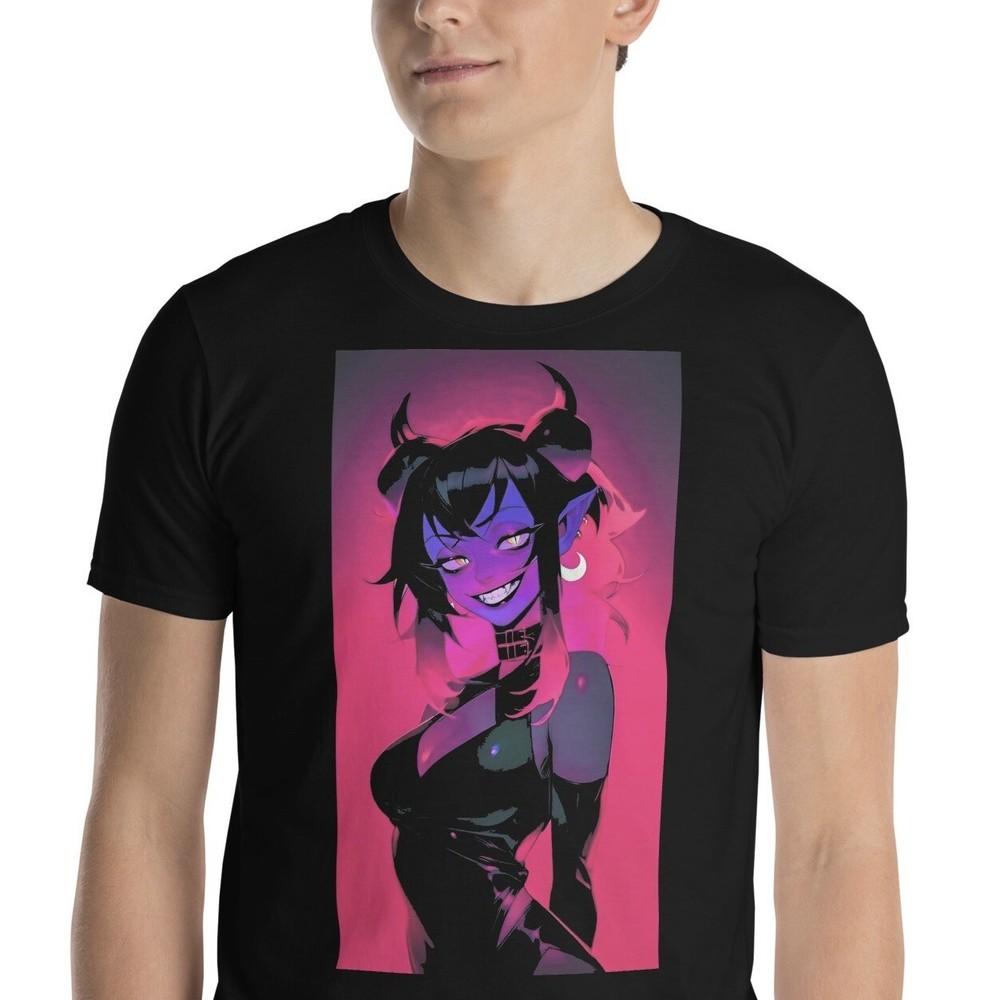 

Anime Devil Girl Horror Cyber Punk Goth Short-Sleeve Unisex T-Shirt 3XL