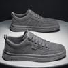 Fashion Brand Men Casual PU Leather Shoes Trend Men's Board Shoes Wild Mens Flats Shoe Waterproof Non-slip Skateboard Shoe Male Footwear