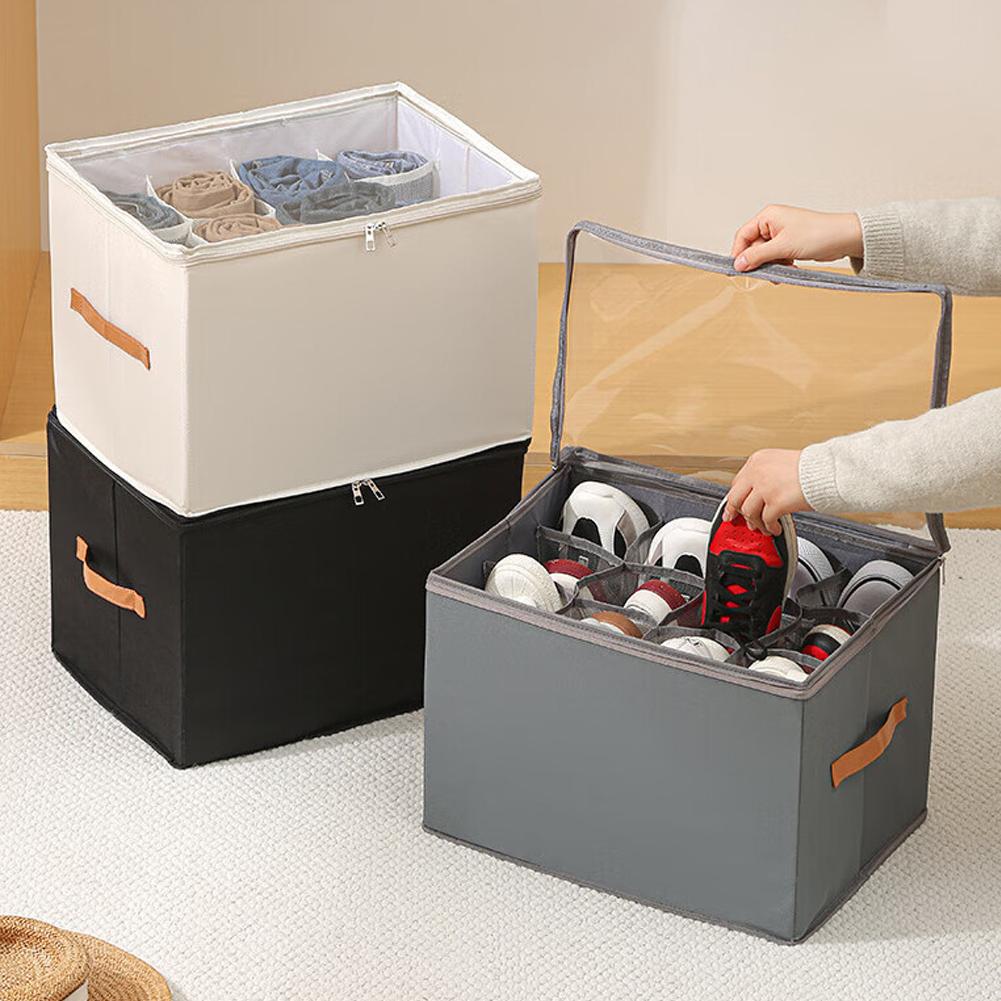 Foldable Shoe Cabinet Storage Box Dustproof Organizer For Shoes Space-Saving Multi-function Storage Used For Wardrobe Sorting