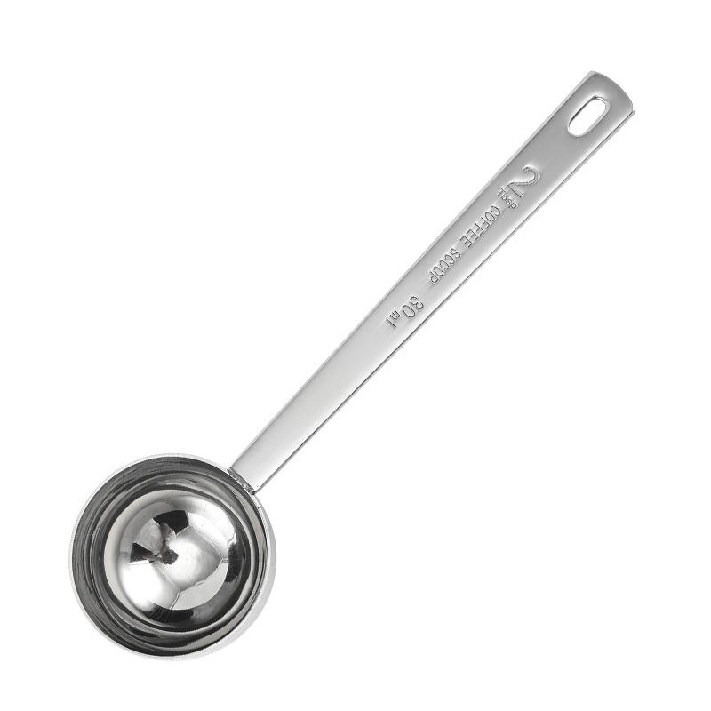 Łyżeczka do kawy ze stali nierdzewnej z miarką, pojemność 15 ml/30 ml